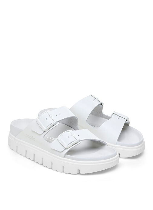 Birkenstock Beyaz Kadın Deri Terlik ARIZONA - Görsel 5