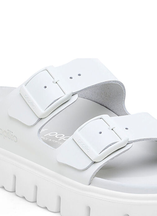 Birkenstock Beyaz Kadın Deri Terlik ARIZONA - Görsel 7