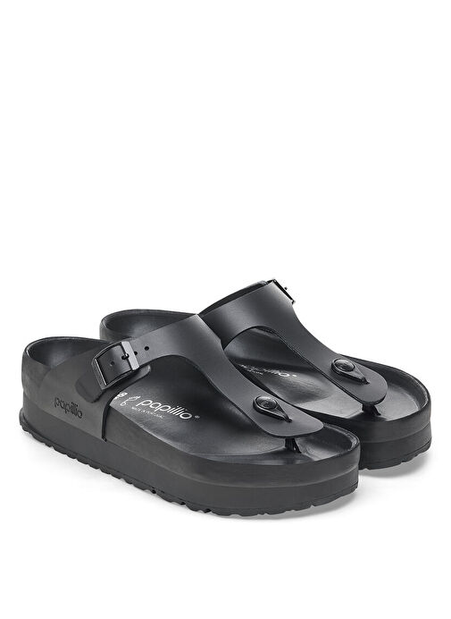 Birkenstock Siyah Kadın Deri Terlik GIZEH 1026874 - Görsel 5