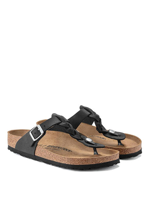Birkenstock Siyah Kadın Deri Terlik GIZEH - Görsel 5