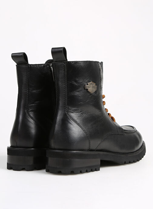 Harley Davidson Siyah Erkek Deri Bot KHALIFA - Görsel 4