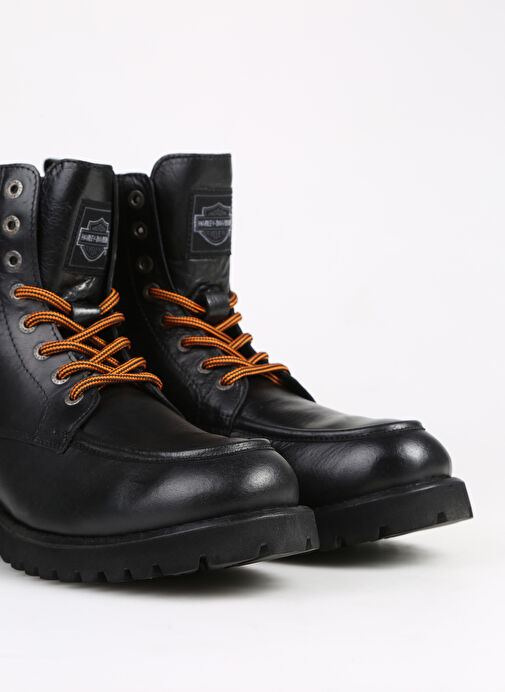 Harley Davidson Siyah Erkek Deri Bot KHALIFA - Görsel 6
