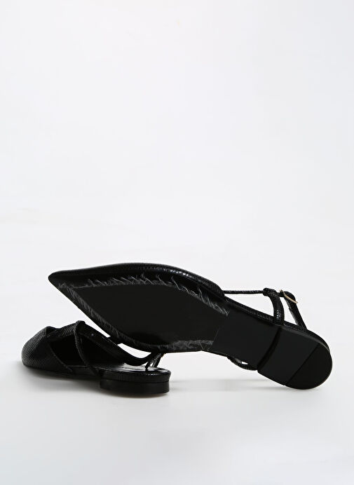 Divarese Siyah Kadın Deri Babet 3277-4SS - Görsel 5