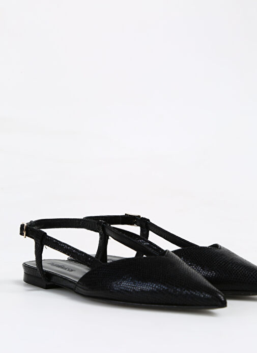 Divarese Siyah Kadın Deri Babet 3277-4SS - Görsel 6