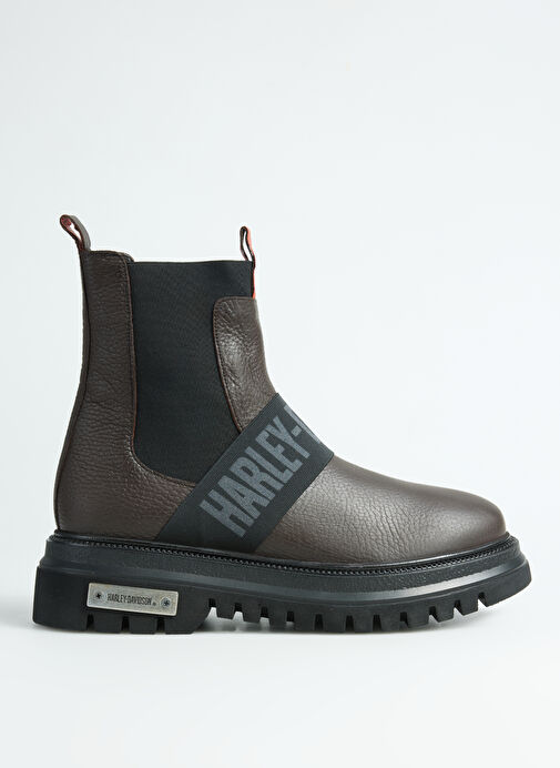 Harley Davidson Kahverengi Erkek Deri Bot POLPERRO - Görsel 2