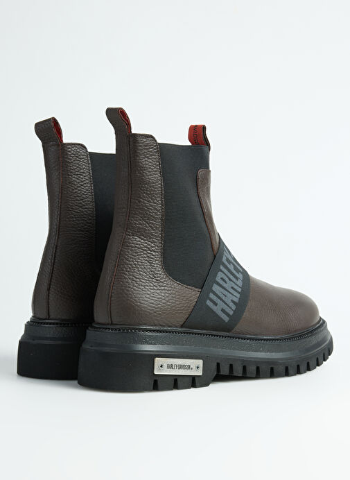 Harley Davidson Kahverengi Erkek Deri Bot POLPERRO - Görsel 4