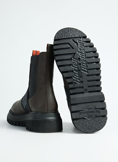 Harley Davidson Kahverengi Erkek Deri Bot POLPERRO - Görsel 5