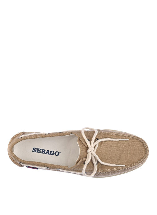 Sebago Bej Erkek Günlük Ayakkabı SEBAGO PORTLAND WASHED CANVAS - Görsel 4