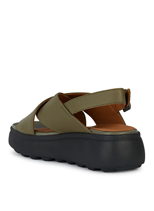 Geox Haki Kadın Deri Sandalet D SPHERICA EC4.1 S A - Görsel 4