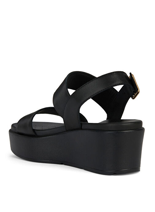 Geox Siyah Kadın Deri Sandalet D XAND 2.2S A - SMO.LEA - Görsel 4