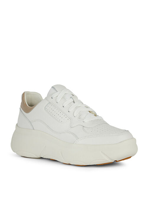 Geox Beyaz-Altın Kadın Deri Sneaker D NEBULA 2.0 X B - Görsel 3