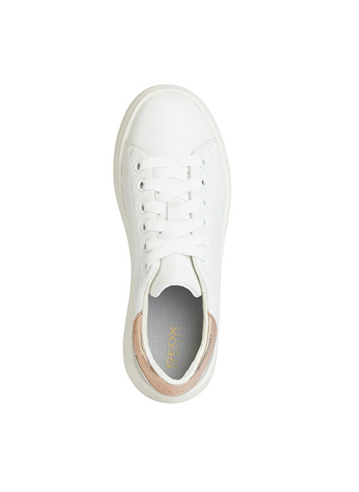 Geox Beyaz-Gümüş Kadın Deri Sneaker D SPHERICA EC4.1 C - Görsel 6