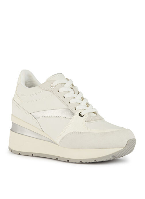 Geox Beyaz Kadın deri Sneaker D ZOSMA A - Görsel 3