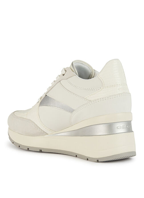 Geox Beyaz Kadın deri Sneaker D ZOSMA A - Görsel 4