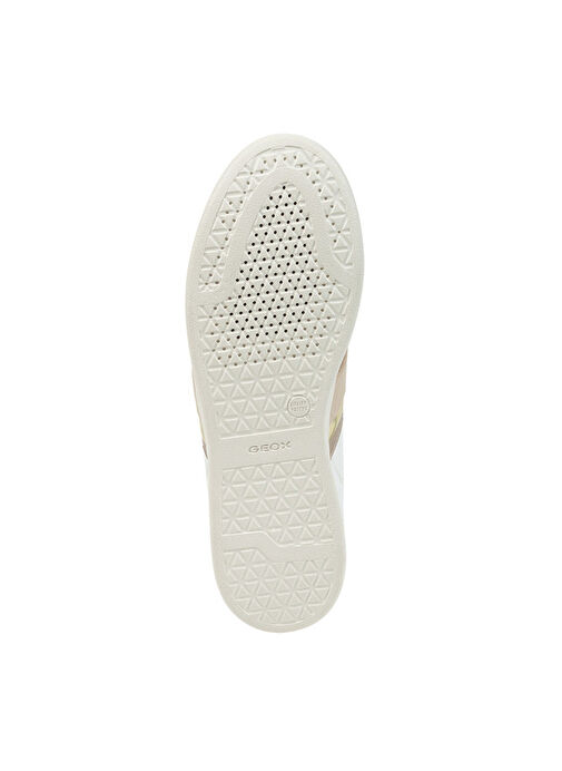 Geox Beyaz-Altın Kadın deri Sneaker D JAYSEN E - Görsel 7