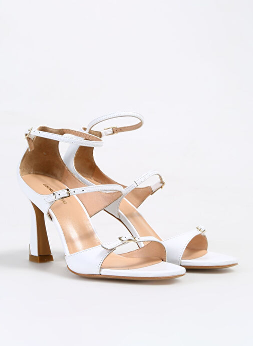 George Hogg Beyaz Kadın Deri Sandalet J18533001-4SS - Görsel 3