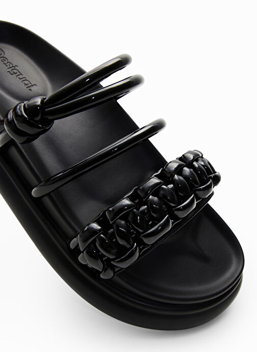 Desigual Siyah Kadın Terlik 24SSSP032000 - Görsel 5