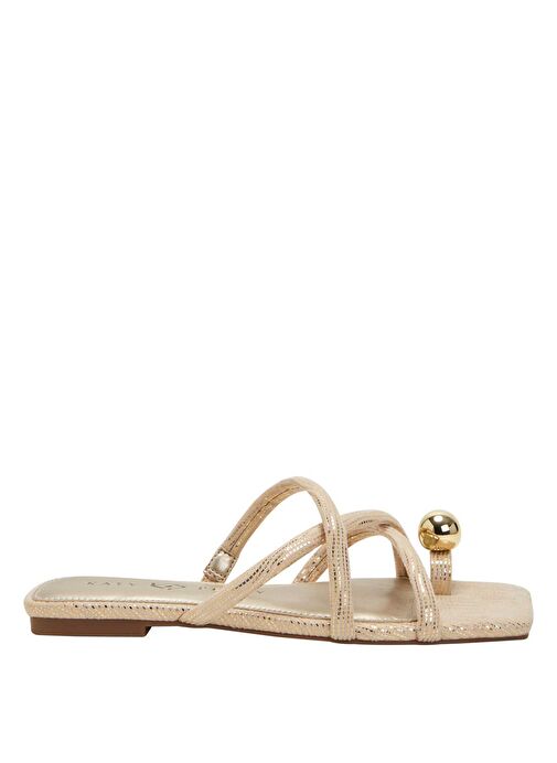 Katy Perry Altın Kadın Terlik KP3130 - Görsel 2