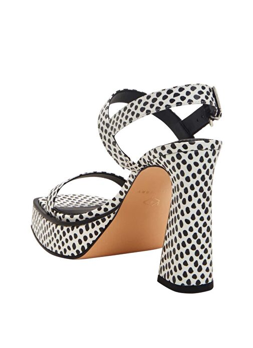 Katy Perry Siyah-Beyaz Kadın Topuklu Ayakkabı KP3108 - Görsel 5
