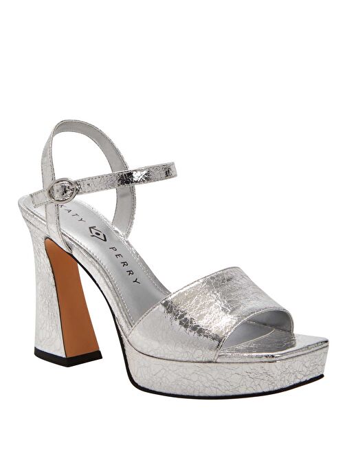 Katy Perry Gümüş Kadın Topuklu Ayakkabı KP2966 - Görsel 3