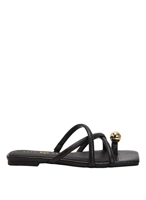 Katy Perry Siyah Kadın Terlik KP3130 - Görsel 2