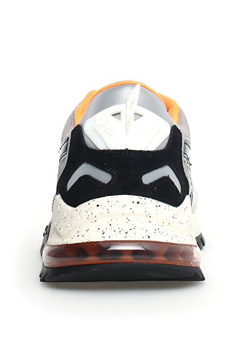 W6Yz Beyaz-Siyah Erkek süet Sneaker K3 - Görsel 6