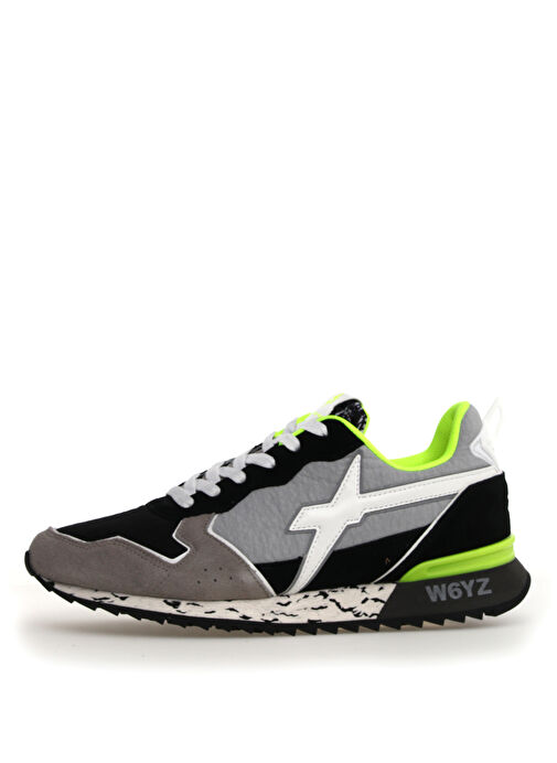 W6Yz Siyah-Gri Erkek süet Sneaker JET - Görsel 2