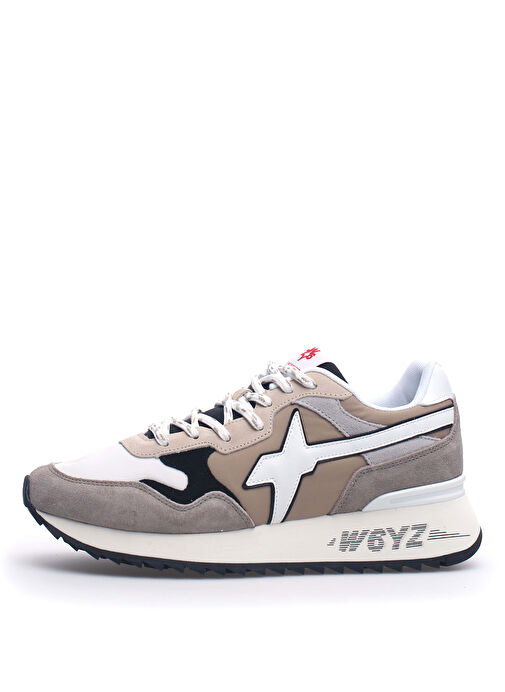 W6Yz Bej-Siyah Erkek süet Sneaker YAK - Görsel 2