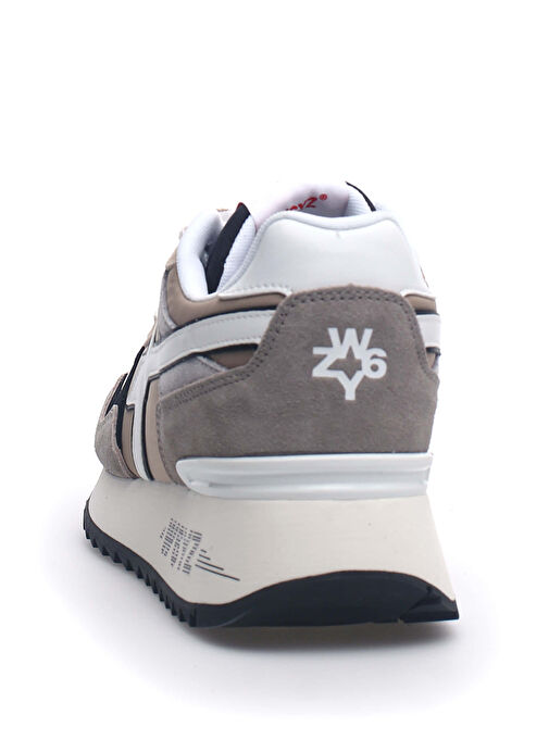 W6Yz Bej-Siyah Erkek süet Sneaker YAK - Görsel 6