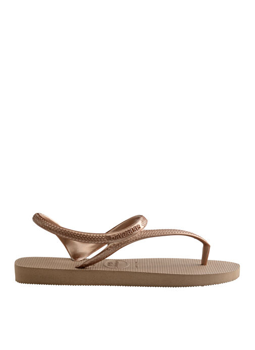 Pembe Altın Kadın Plaj Terliği 40000393581 - Görsel 4