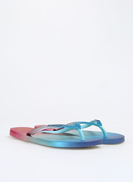 Havaianas Mavi-Pembe Kadın Plaj Terliği 41469080001 - Görsel 3