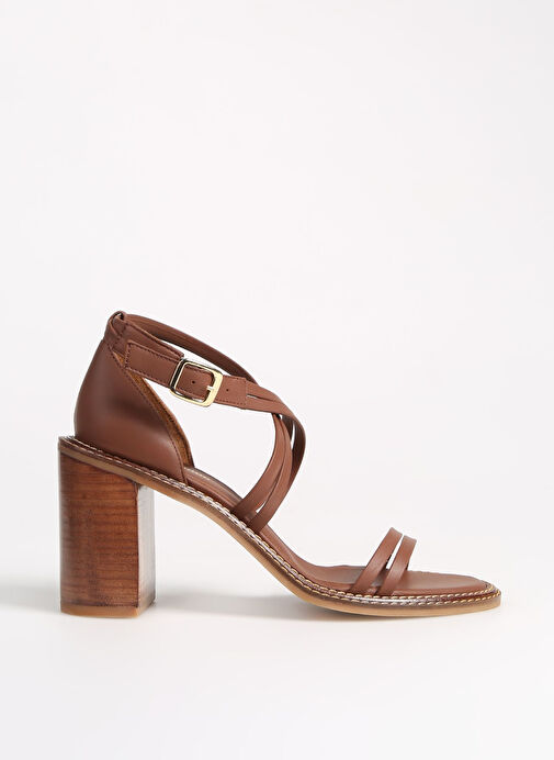 George Hogg Taba Kadın Deri Sandalet 10369-4SS - Görsel 2