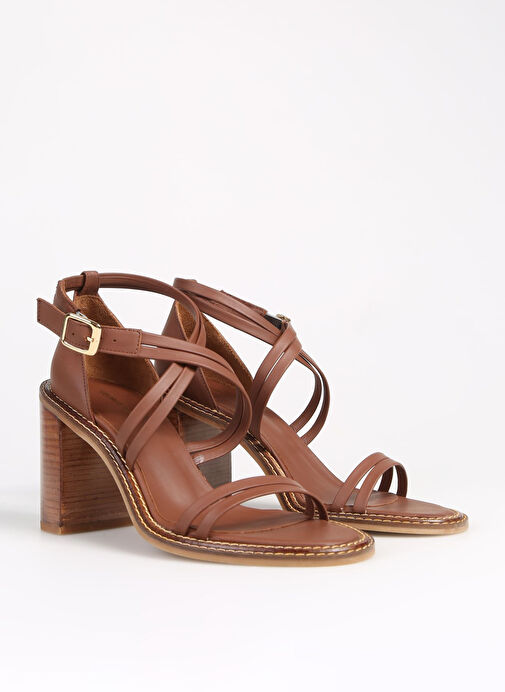 George Hogg Taba Kadın Deri Sandalet 10369-4SS - Görsel 3