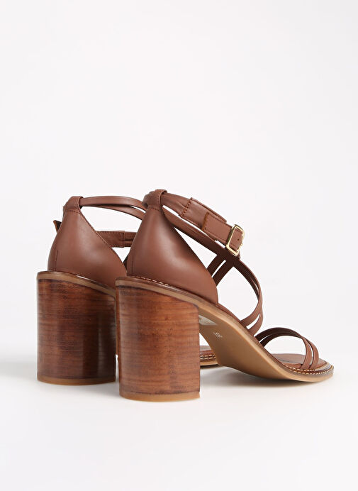 George Hogg Taba Kadın Deri Sandalet 10369-4SS - Görsel 4