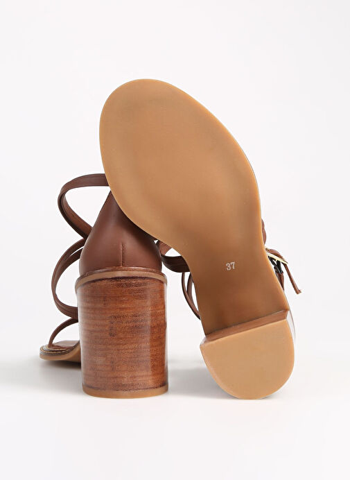 George Hogg Taba Kadın Deri Sandalet 10369-4SS - Görsel 5