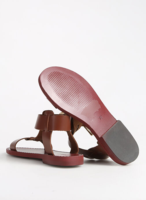 George Hogg Taba Kadın Deri Sandalet SND-10622-4SS - Görsel 5