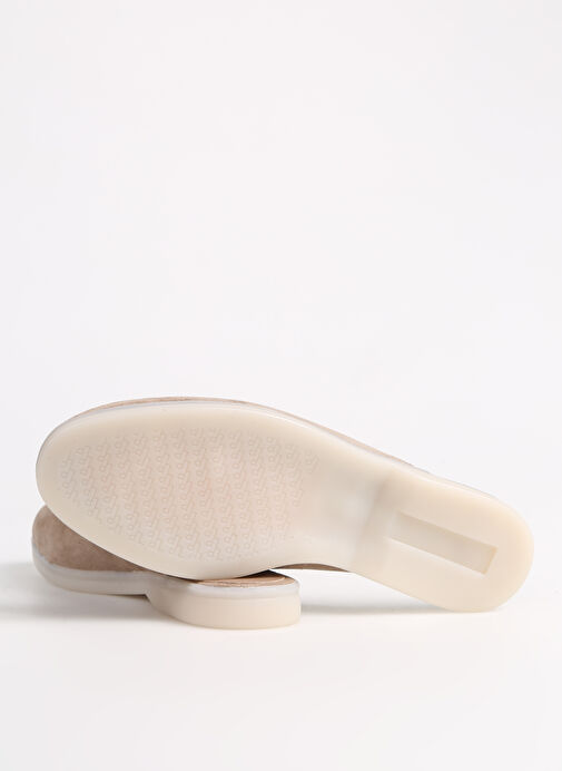 Fabrika Bej Kadın Süet Terlik BERTINA - Görsel 5