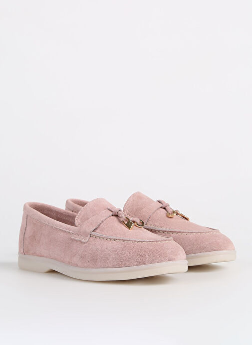Fabrika Pudra Kadın Süet Loafer FLORA - Görsel 3