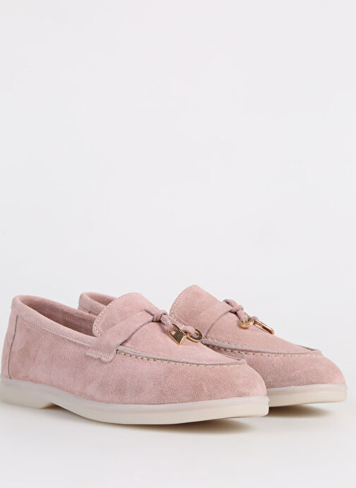 Fabrika Pudra Kadın Süet Loafer FLORA - Görsel 6