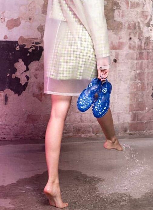 Meduse Lacivert Kadın Sandalet 607825 - Görsel 7