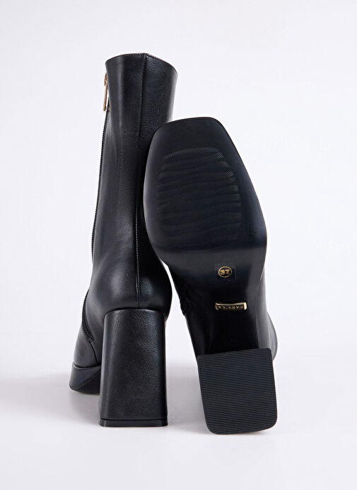 Fabrika Siyah Kadın Topuklu Bot FADILA - Görsel 5