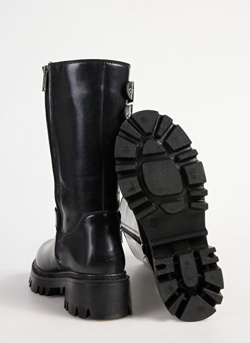 Fabrika Siyah Kadın Bot EVIKA - Görsel 5