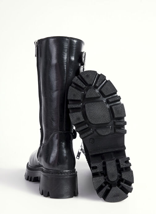 Fabrika Siyah Kadın Bot EVIKA - Görsel 9