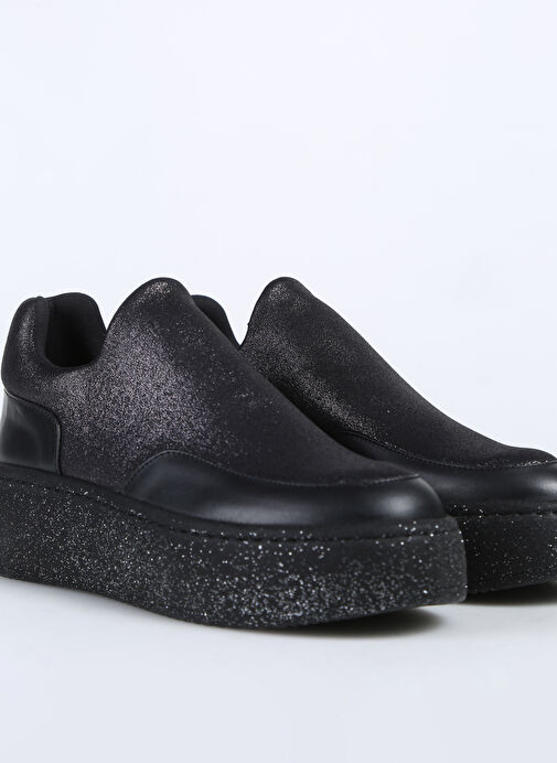 Fabrika Comfort Siyah Kadın Deri Düz Ayakkabı D-ALIYA - Görsel 6
