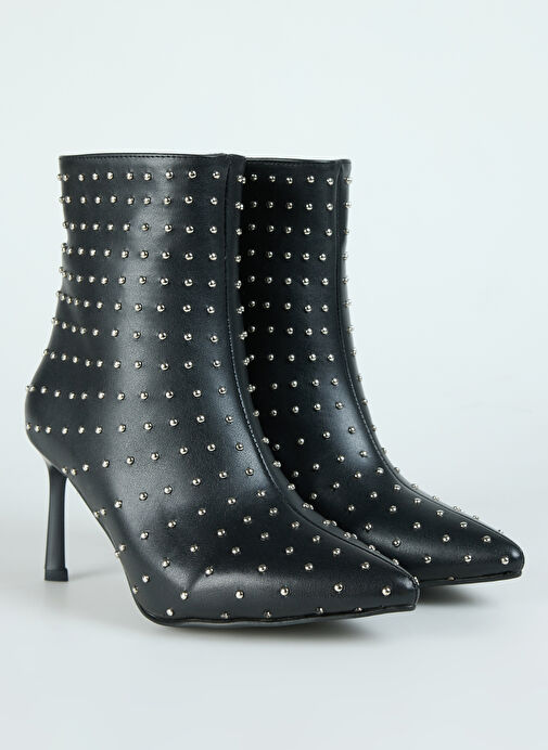 Fabrika Siyah Kadın Topuklu Bot DIONNE - Görsel 3