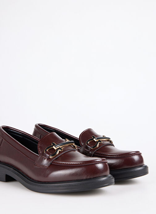 Fabrika Bordo Kadın Rugan Loafer FALLON - Görsel 6