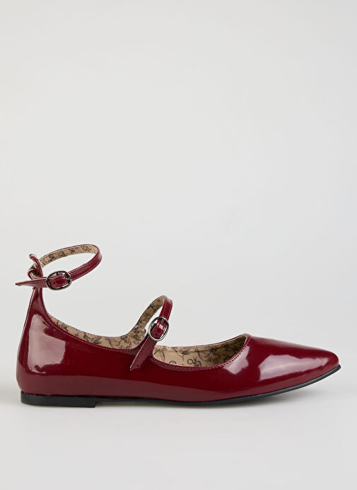 Fabrika Bordo Kadın Babet EMESE - Görsel 2