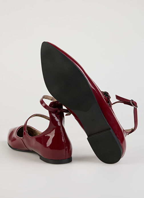 Fabrika Bordo Kadın Babet EMESE - Görsel 5