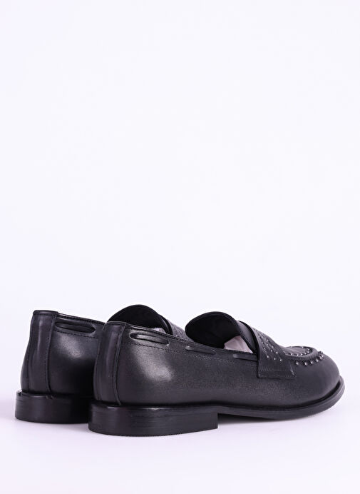 Fabrika Siyah Kadın Deri Loafer D-DOROTA - Görsel 4