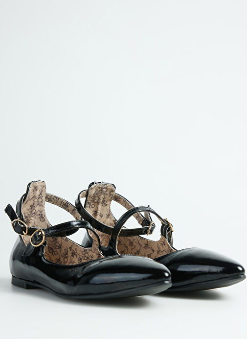 Fabrika Siyah Kadın Babet EMESE - Görsel 4